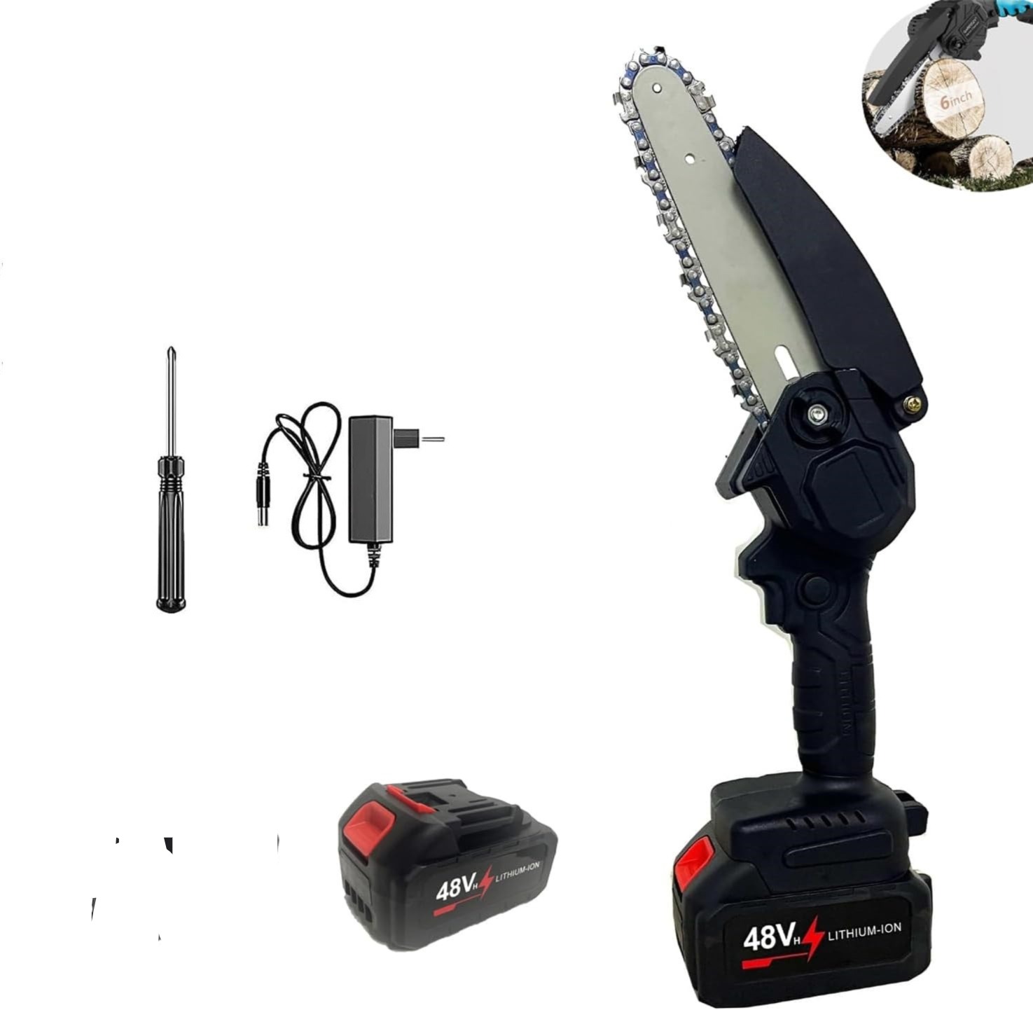 Miniatura 4 de Motosierra eléctrica 48V